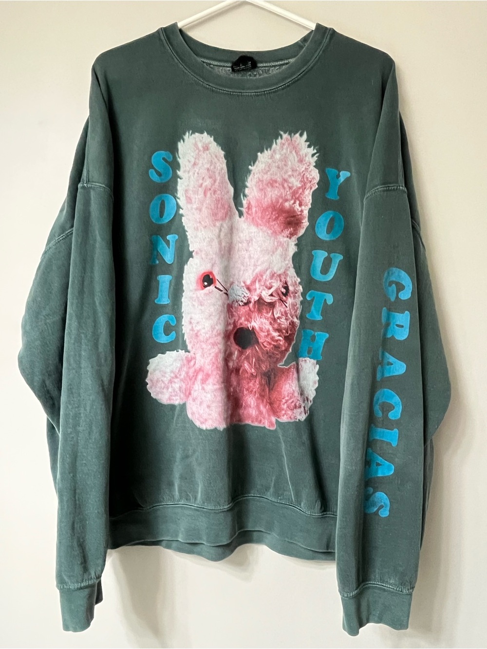 Urban Outfitters DAY Sonic Youth "Dirty" Bunny Oversized Sweatshirt